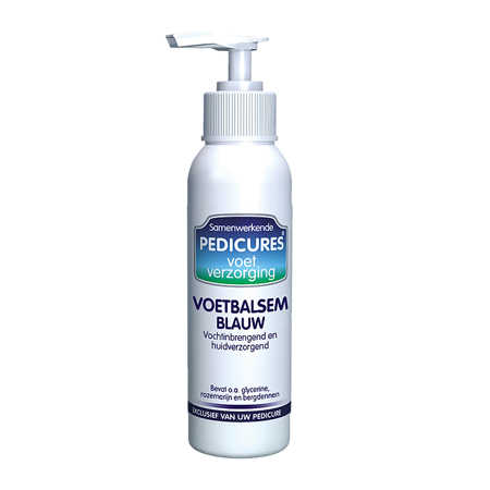 Samenwerkende Pedicures voetbalsem blauw 150ml