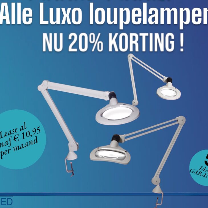 Luxo Wave Led loupelamp 3D