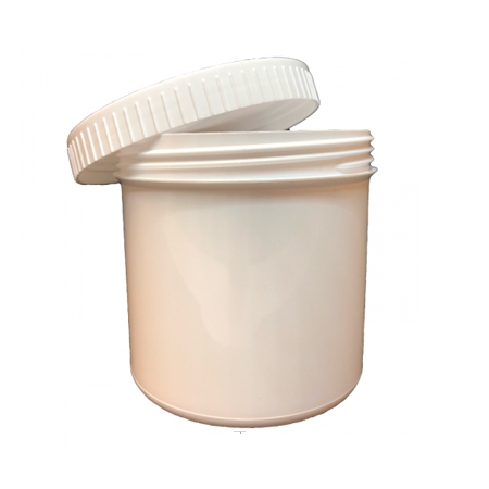 Wattenpot plastic met deksel (500 ml)