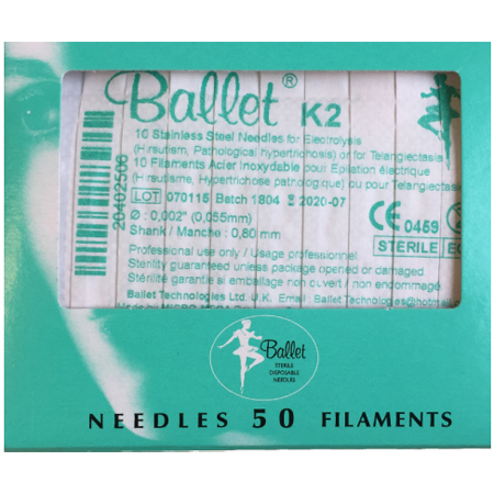 Balletnaalden K2 (50 stuks)
