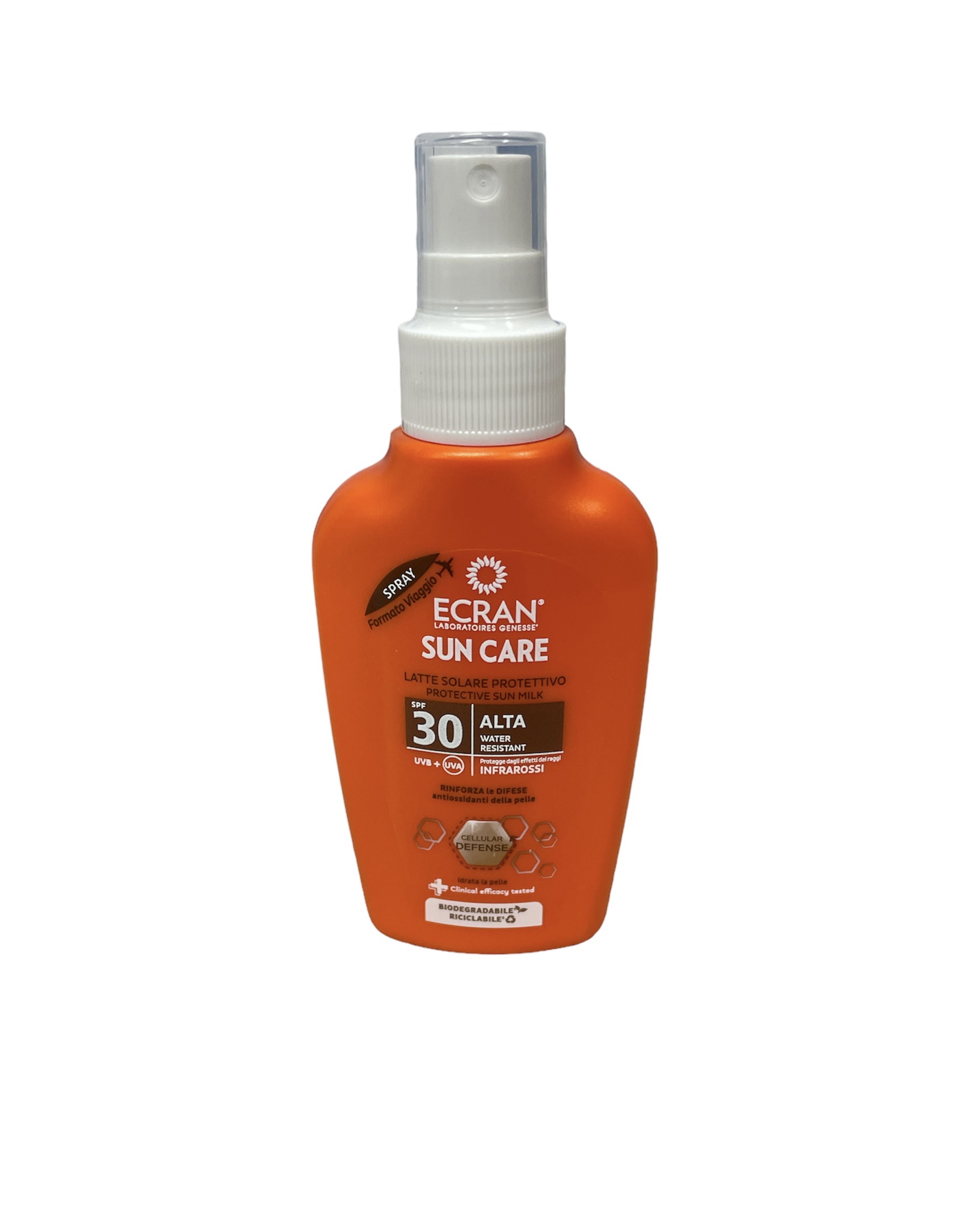 Ecran_suncare_Carrot_milk_spray_SPF30_Pedimed