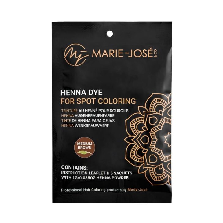 Henna wenkbrauwverf Medium Brown 5 sachets