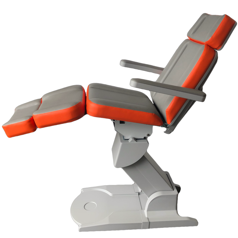 Beauty treatmentchair Grey-Orange (F4340_07432-F4340_20280)high side