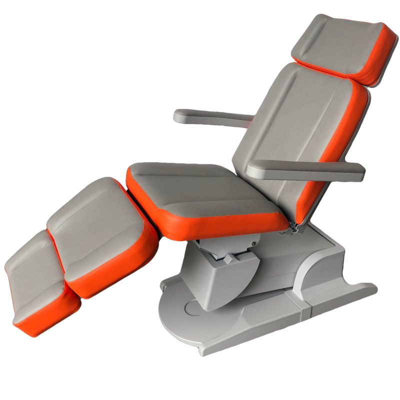 Beauty treatmentchair Grey-Orange (F4340_07432-F4340_20280)low