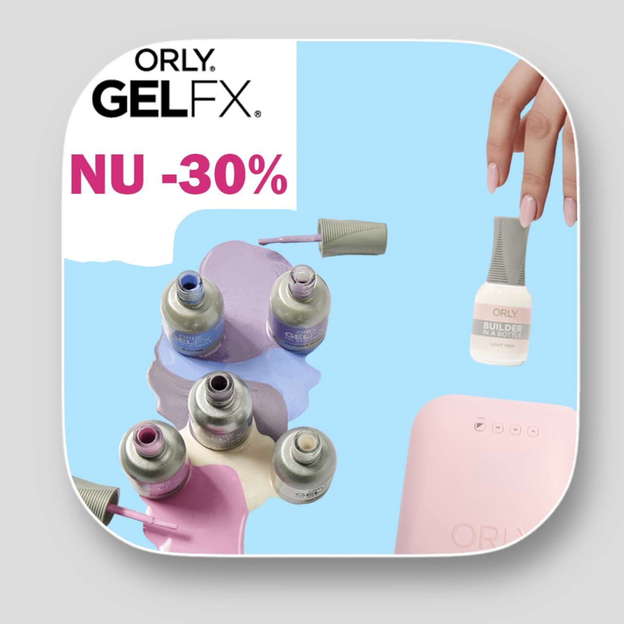 30% korting ORLY GElfx