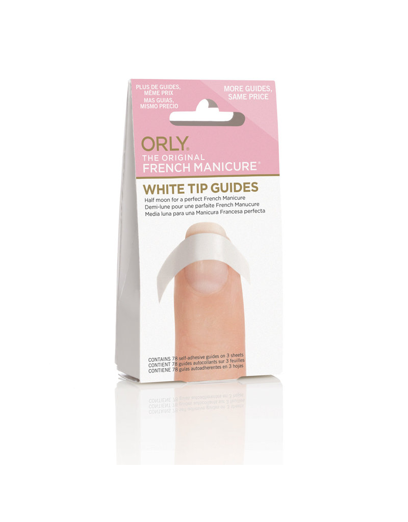 Beschikbaar Met bloed bevlekt Lichaam FRENCH MANICURE WHITE TIP GUIDES (Orly) - Pedimed