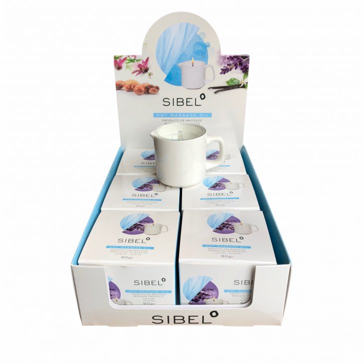 Display_massagekaarsen_lavendel_sibel_Pedimed