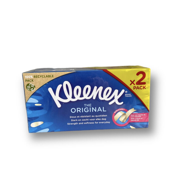 Tissue_doekjes_facial_Kleenex_2pack_Pedimed