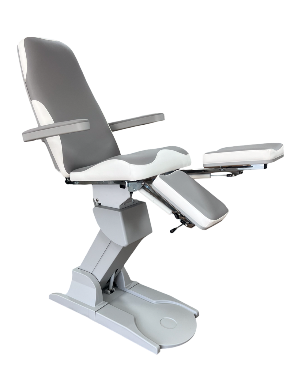 Podo-treatmentchair-up-leg-Chrome-White_MB