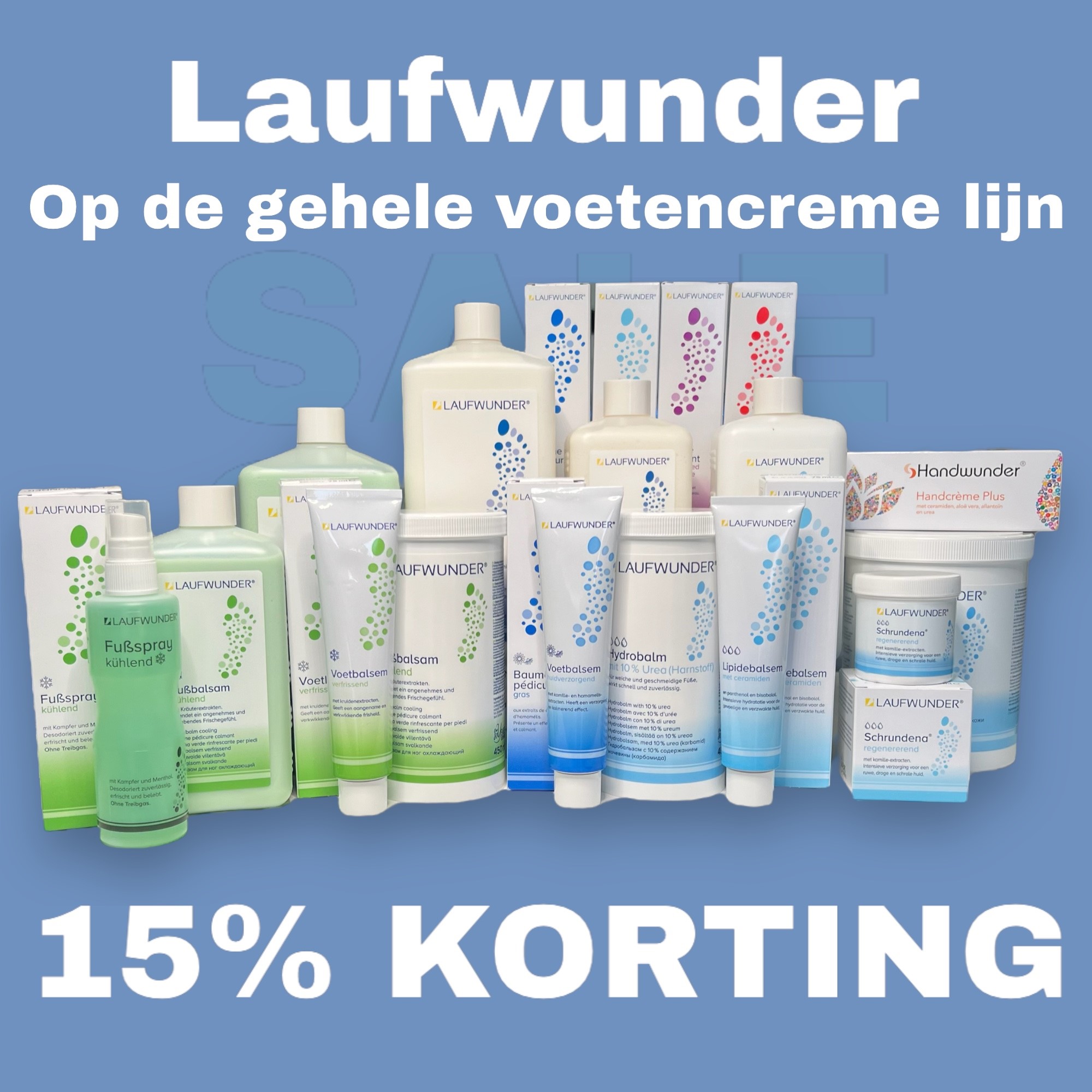 Laufwunder 15%korting blauw